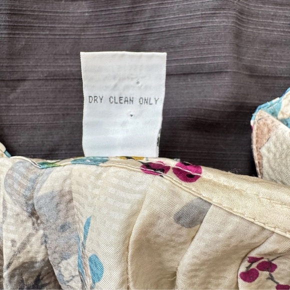 Tabitha By Anthropologie Night Blooming Bird Dress Size 6 A-Line Above Knee Silk - Picture 6 of 8